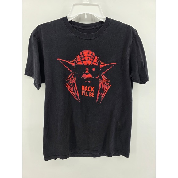 Star Wars Other - Star Wars Yoda Back I'll Be Red Graphic Tee Black M